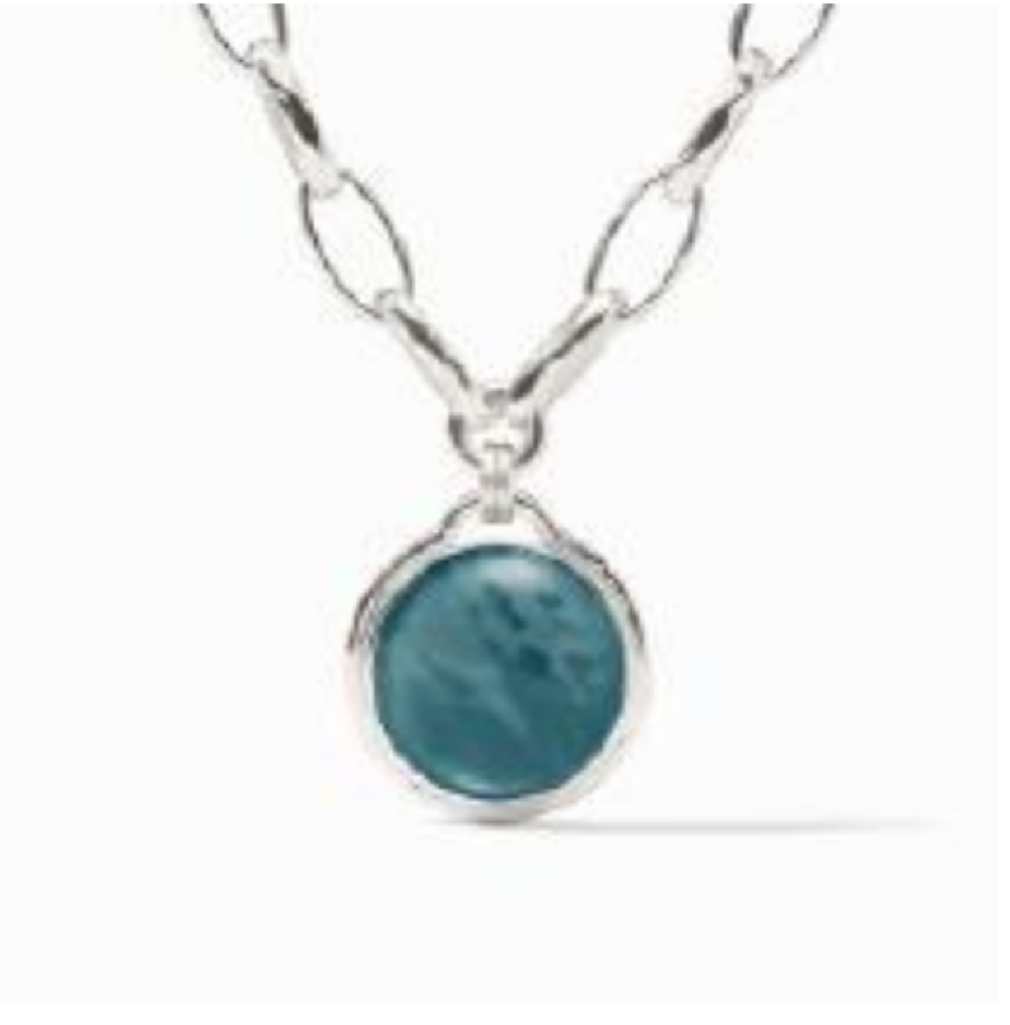 Julie Vos Solara Statement Necklace Silver