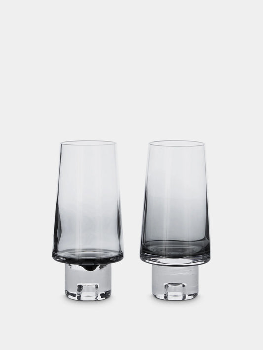 Tank High Ball Glasses Set Black