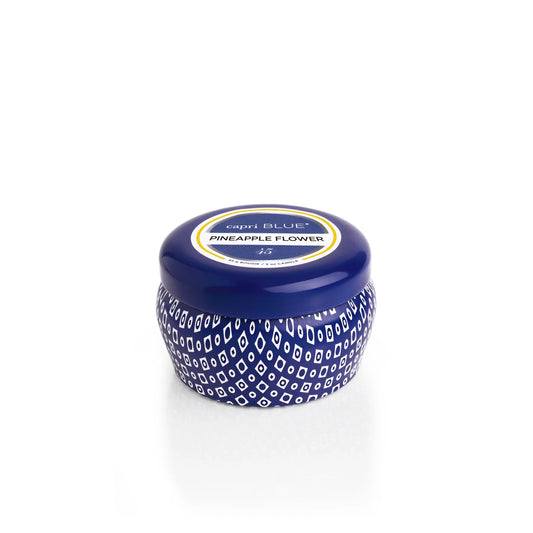 Capri Blue Pineapple Flower Mini Tin Candle
