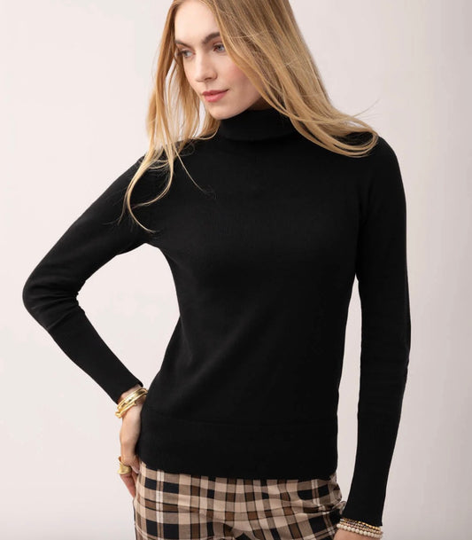Spartina Avril Turtleneck Sweater Black