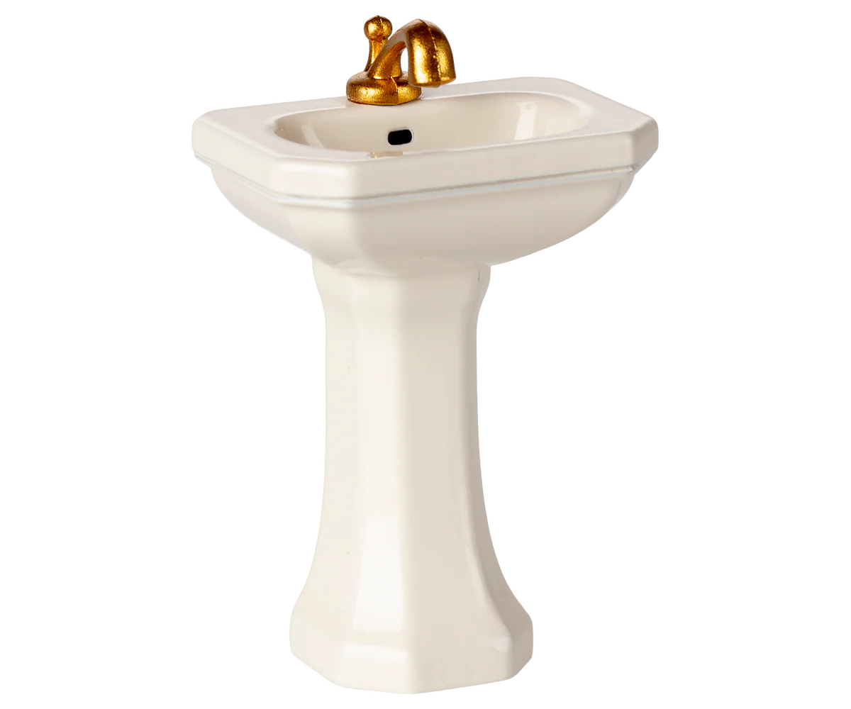 Maileg Bathroom Sink, Mouse- Off White