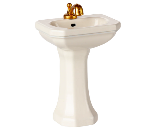 Maileg Bathroom Sink, Mouse- Off White