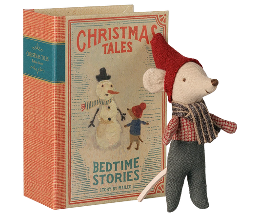 Maileg - Christmas mouse, baby in book
