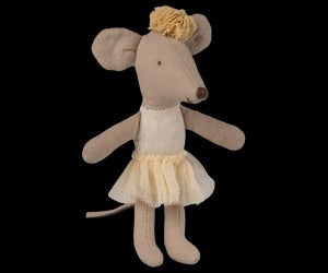 Maileg - Ballerina mouse, little sister - Off white