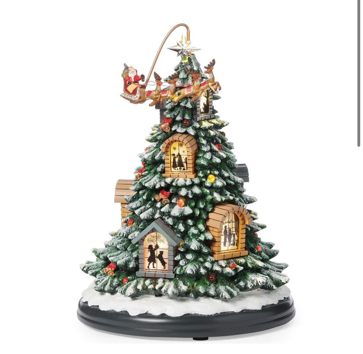 10.5"H LIGHTED MUSICAL TREE (21)