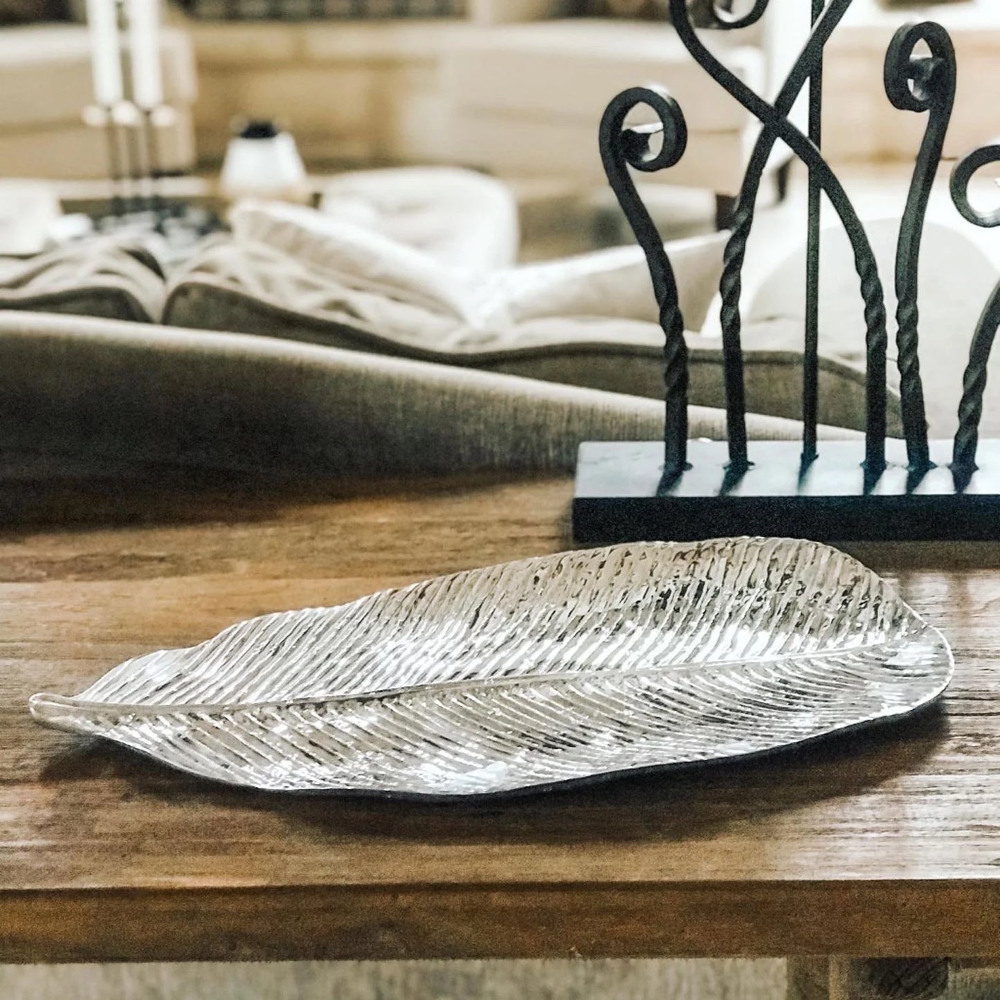 Beatriz Ball Garden Jungle Leaf Large Platter