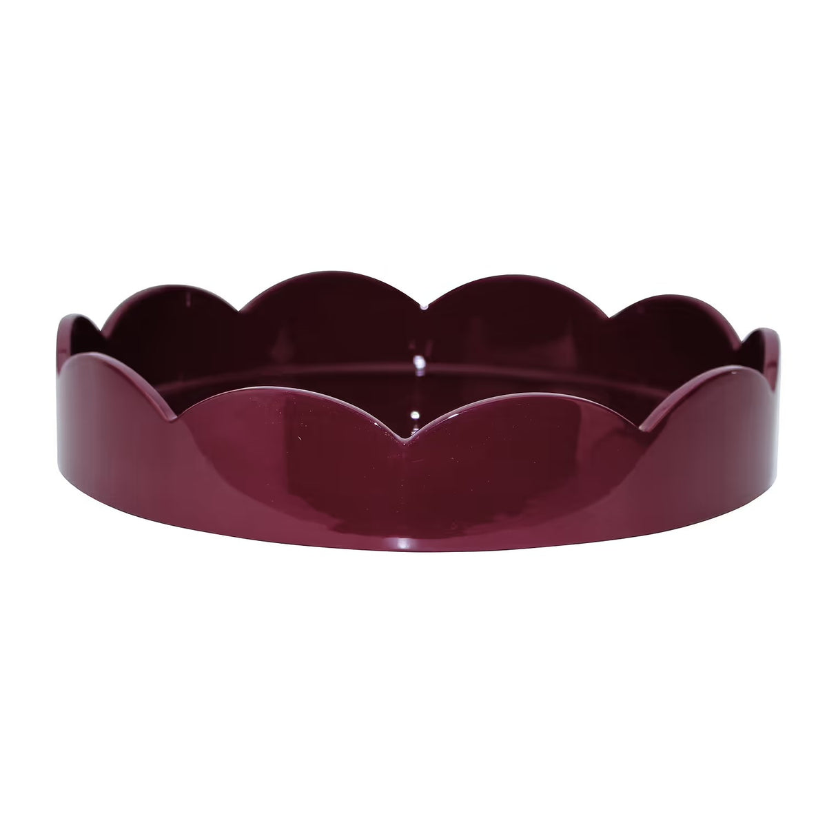 Addison Ross Scalloped Tray Cherry