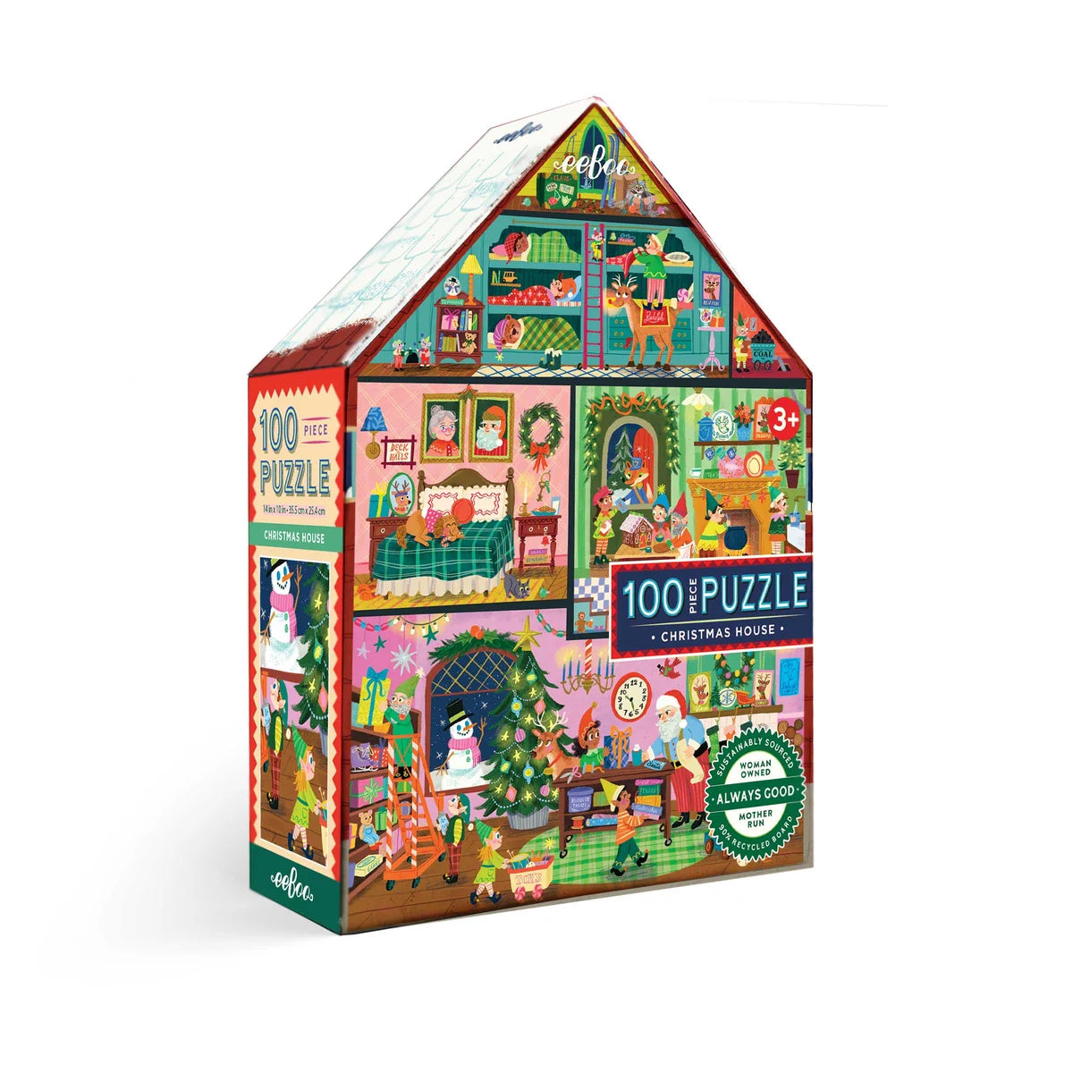 100 Piece Christmas House Puzzle