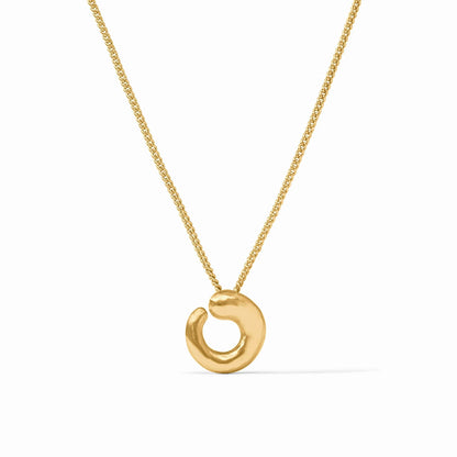 Julie Vos Solara Spiral Delicate Necklace
