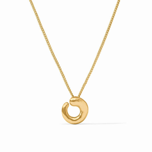 Julie Vos Solara Spiral Delicate Necklace Silver