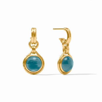 Solara hoop and charm earring