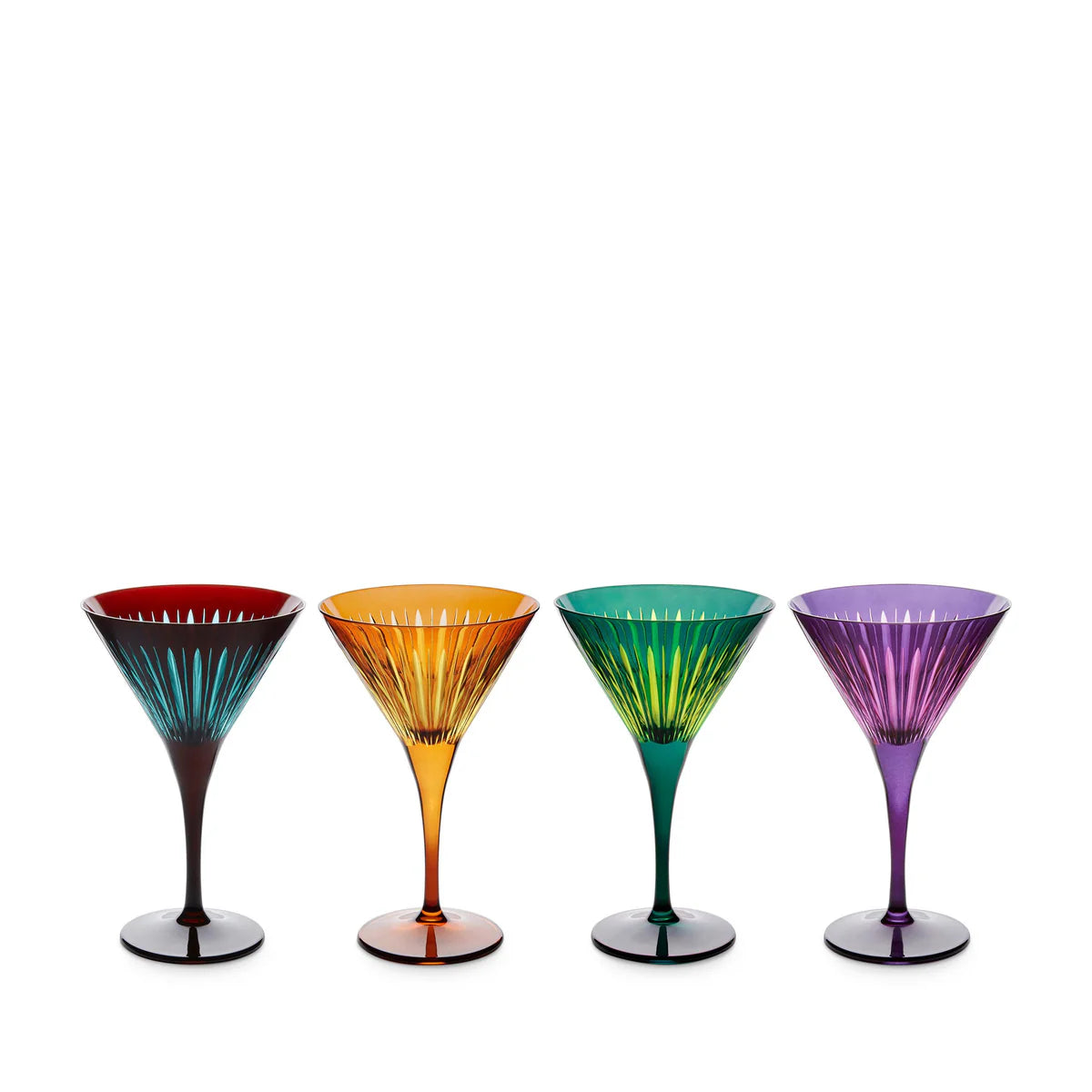 L’Objet Prism Martini Glasses - Assorted (Set of 4)
