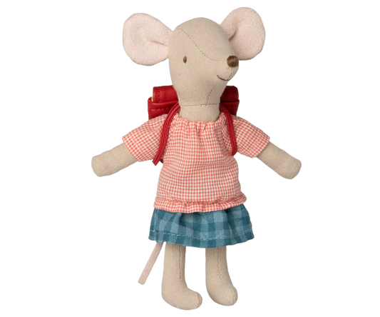 Tricycle Mouse, Big Sister with Bag- Red