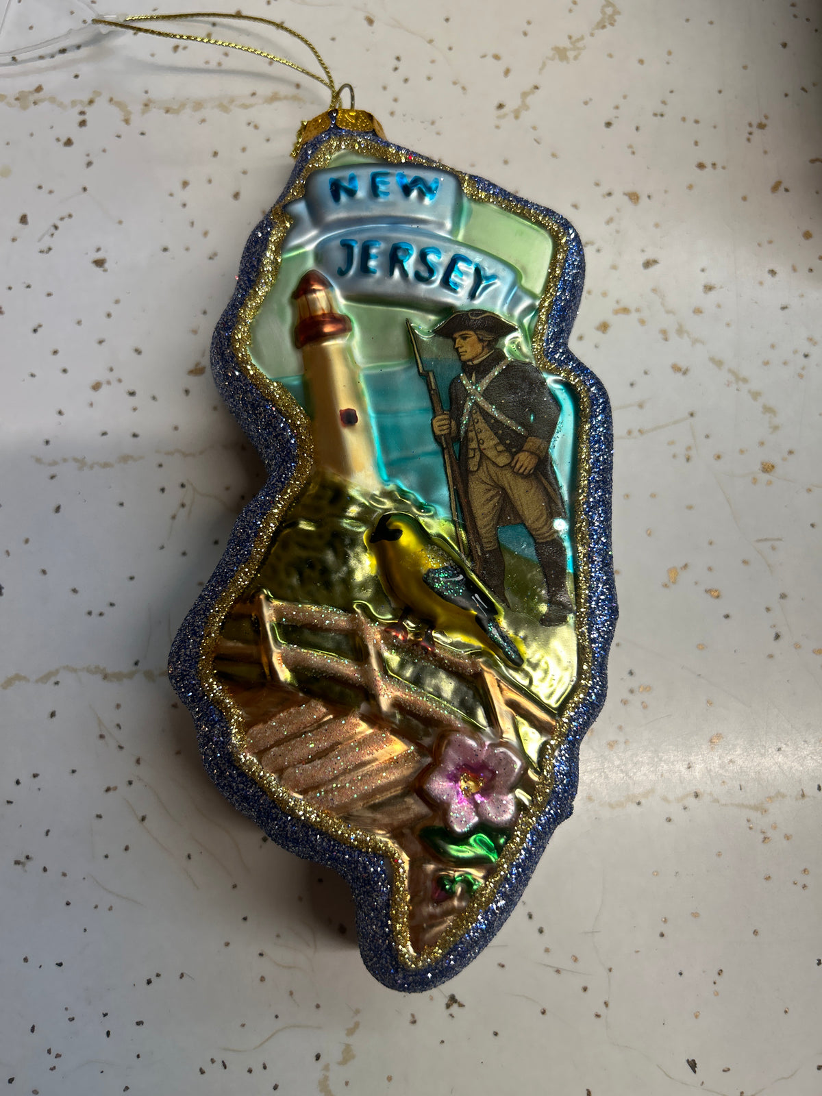 NJ Glass Ornament