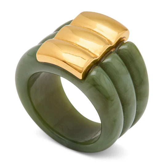 Lucas Jack Jade Resin Ring