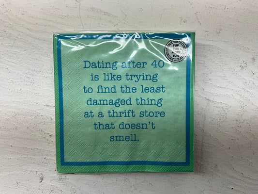Dating after 40 Napkin