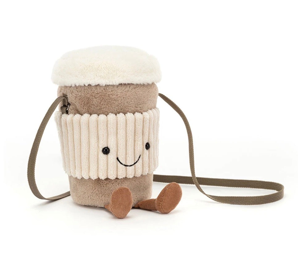 Jellycat Amuseables Perkle Coffee Shoulder Bag