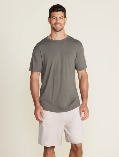 MC Men's Short Sleeve Cotton Modal Crew - Steel