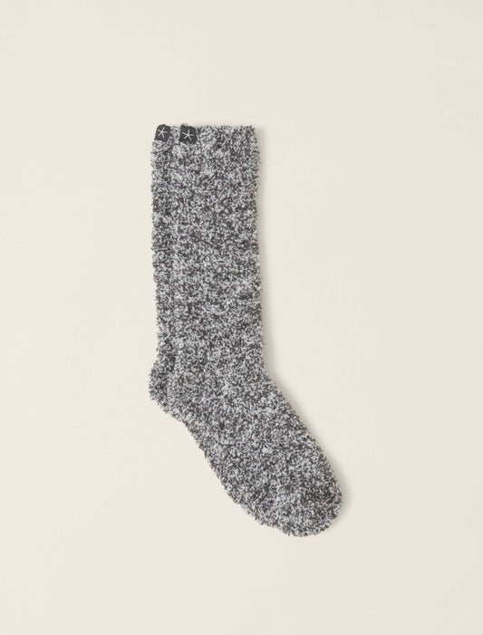 Cozychic Heathered Socks - Slate Blue-White