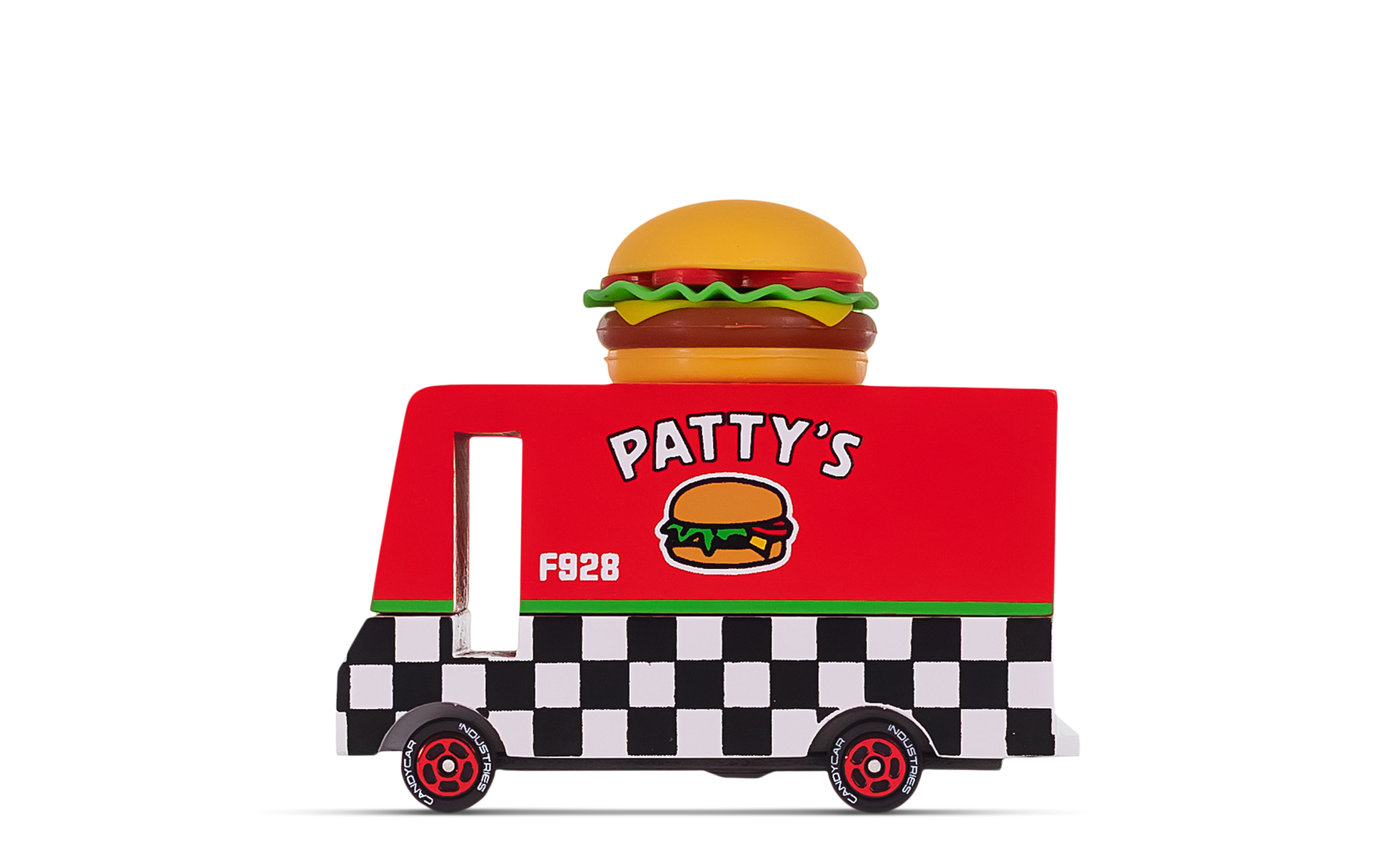 Candylab Hamburger Van wooden toy car