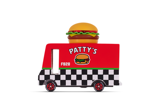 Candylab Hamburger Van wooden toy car