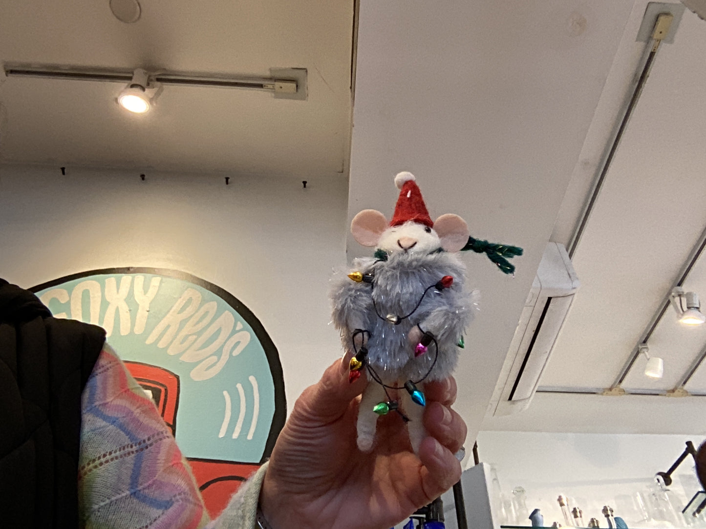 Mouse with fur and lights