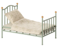 Maileg Vintage Single Bed, Mouse- Mint