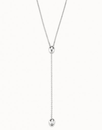 UNOde50 Long Adjustable Chain Necklace - Silver