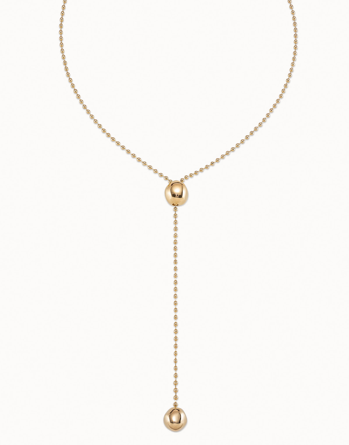 UNOde50 Long Adjustable Chain Necklace - Gold