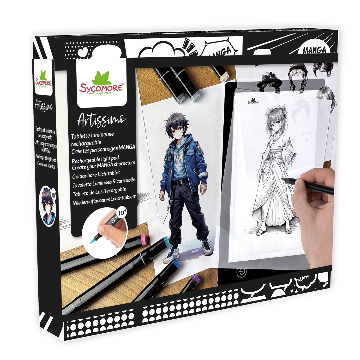 Manga XL Rechargeable LED Light Pad - Create Your Manga Characters