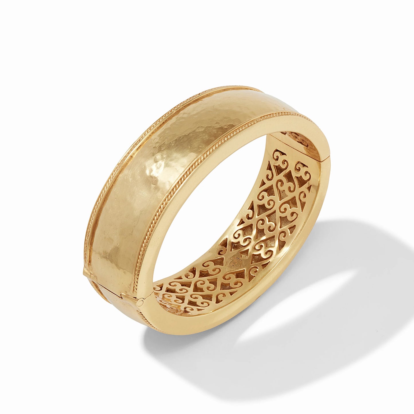Julie Vos Cannes Statement Hinged Bracelet Gold