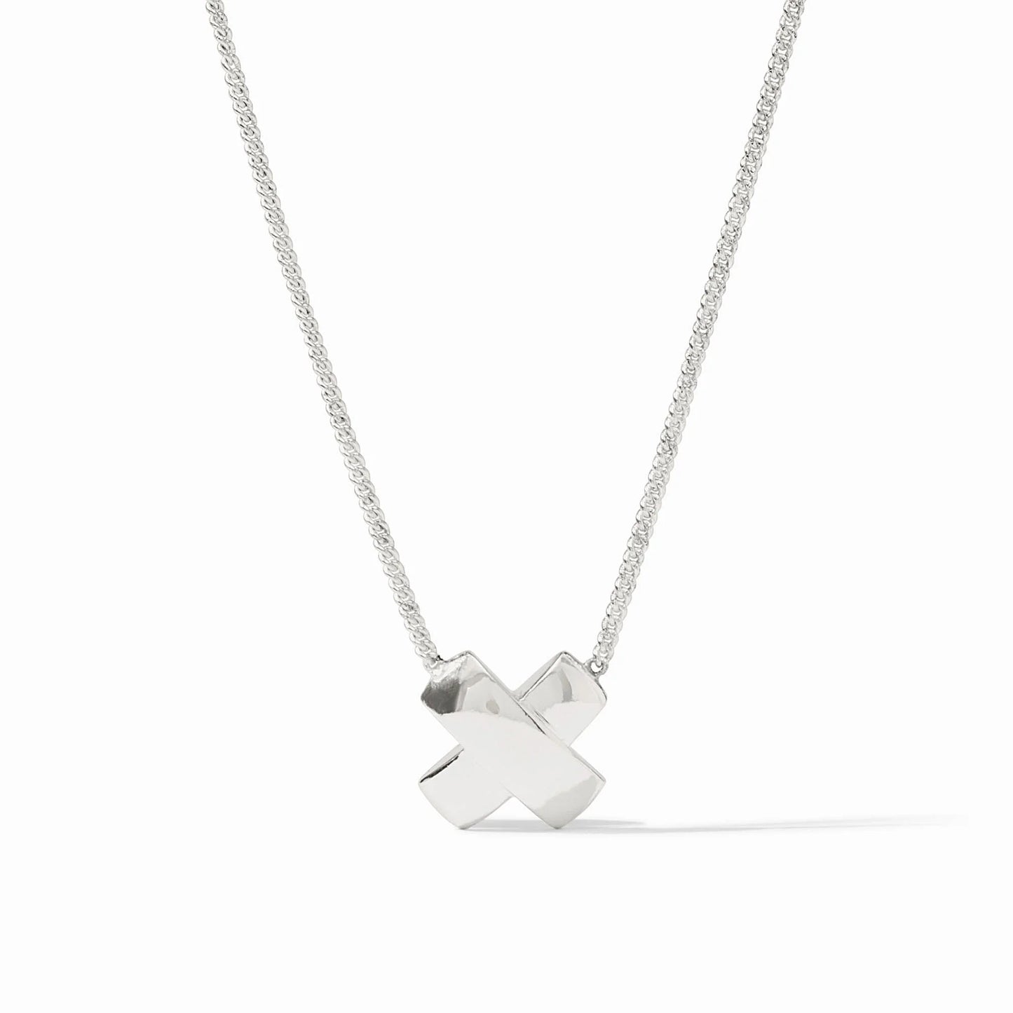Julie Vos Catalina X Delicate Necklace Silver