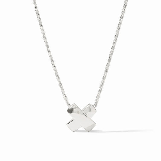Julie Vos Catalina X Delicate Necklace Silver