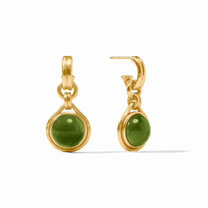 Solara hoop and charm earring