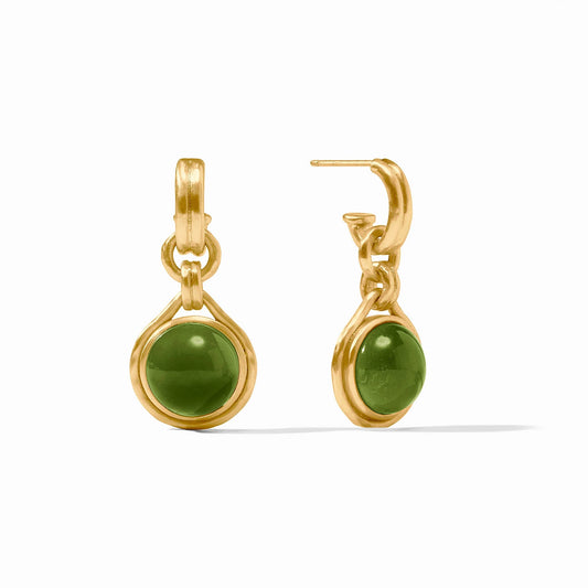 Solara hoop and charm earring