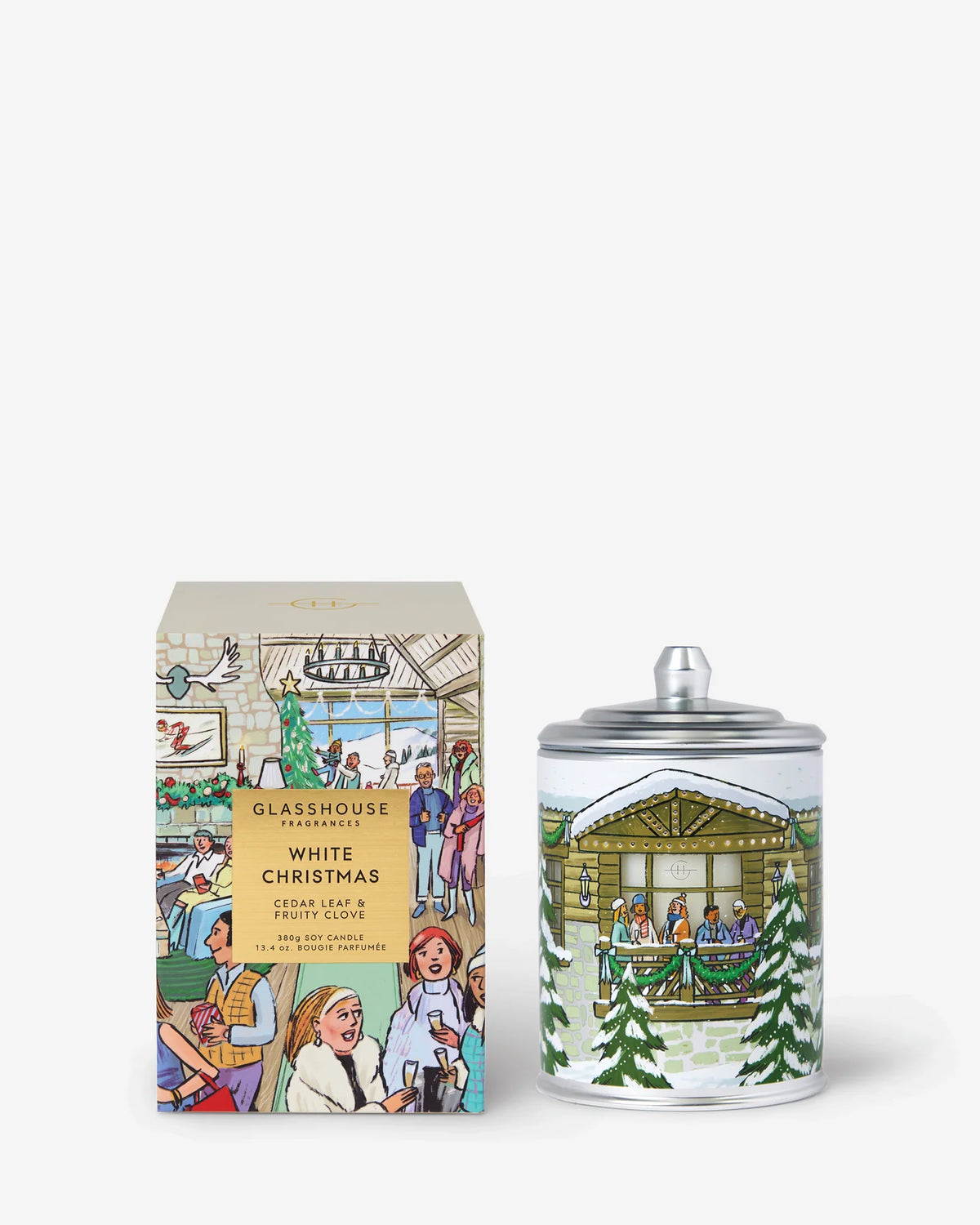 Glasshouse White Christmas Candle
