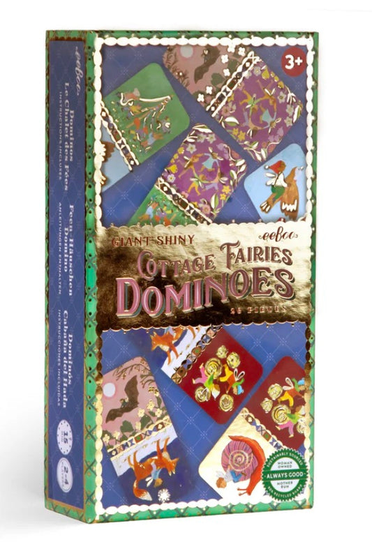 Giant Shiny Cottage Fairies Dominoes