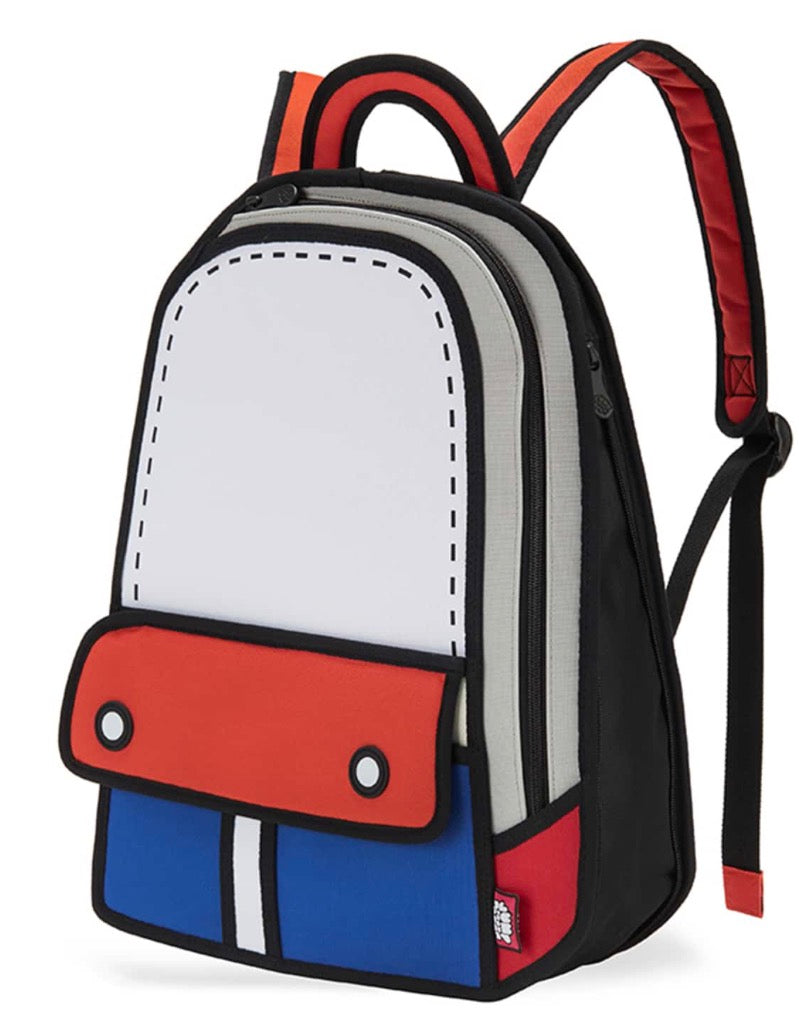 Jump from Paper Adventure Cartoon Backpack