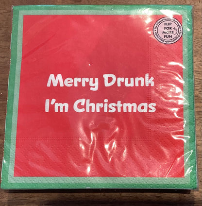 Merry Drunk Napkin