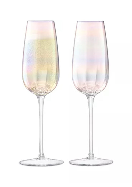 LSA Pearl Champagne Flutes set of 2