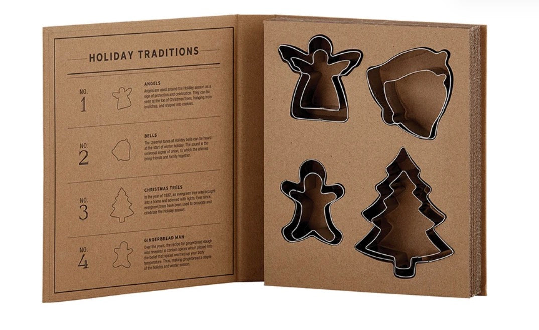 Holiday Cookie Cutter Set Book Box