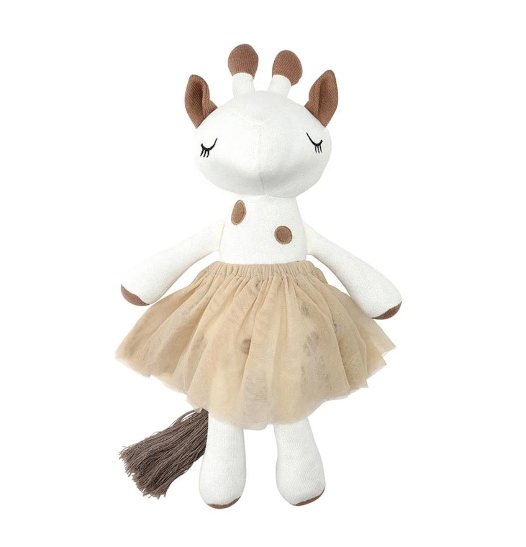 Knit Plush Giraffe with Tutu