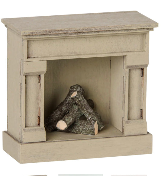 Maileg Mouse Fireplace, Off White