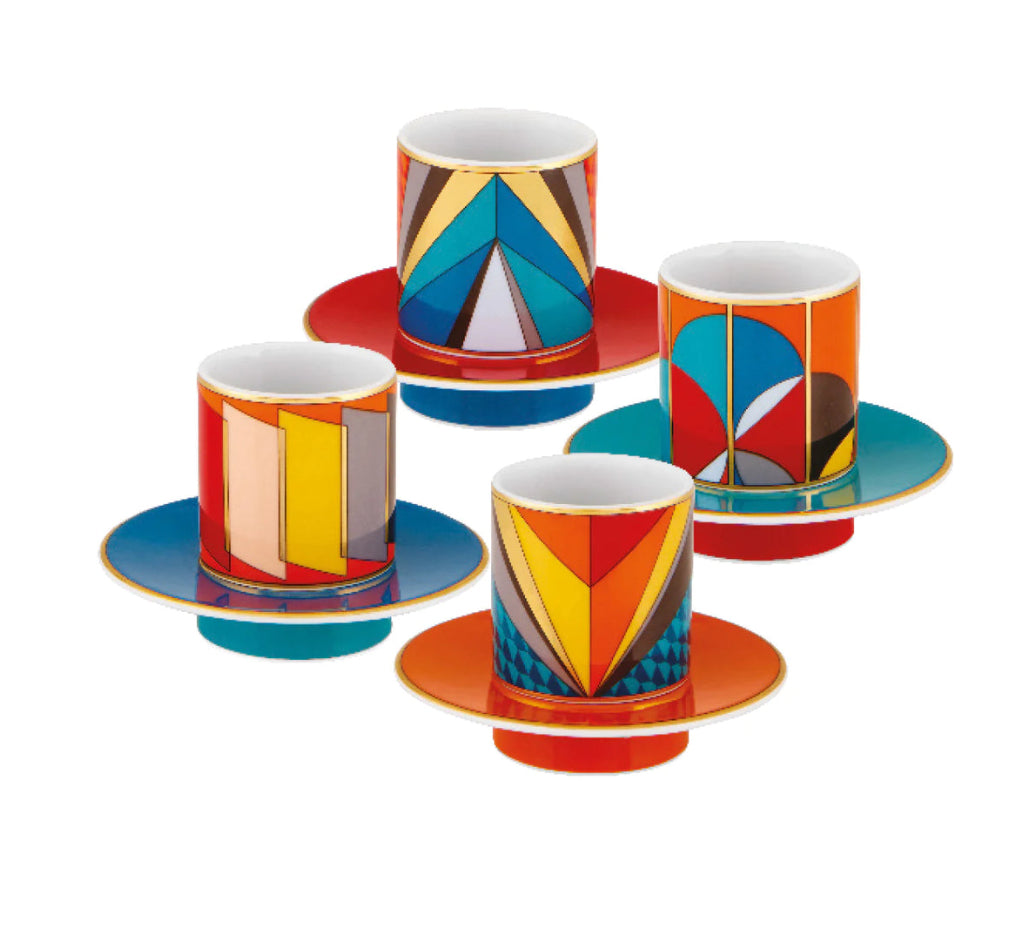 Vista Alegre Futurismo Espresso Cups & Saucer