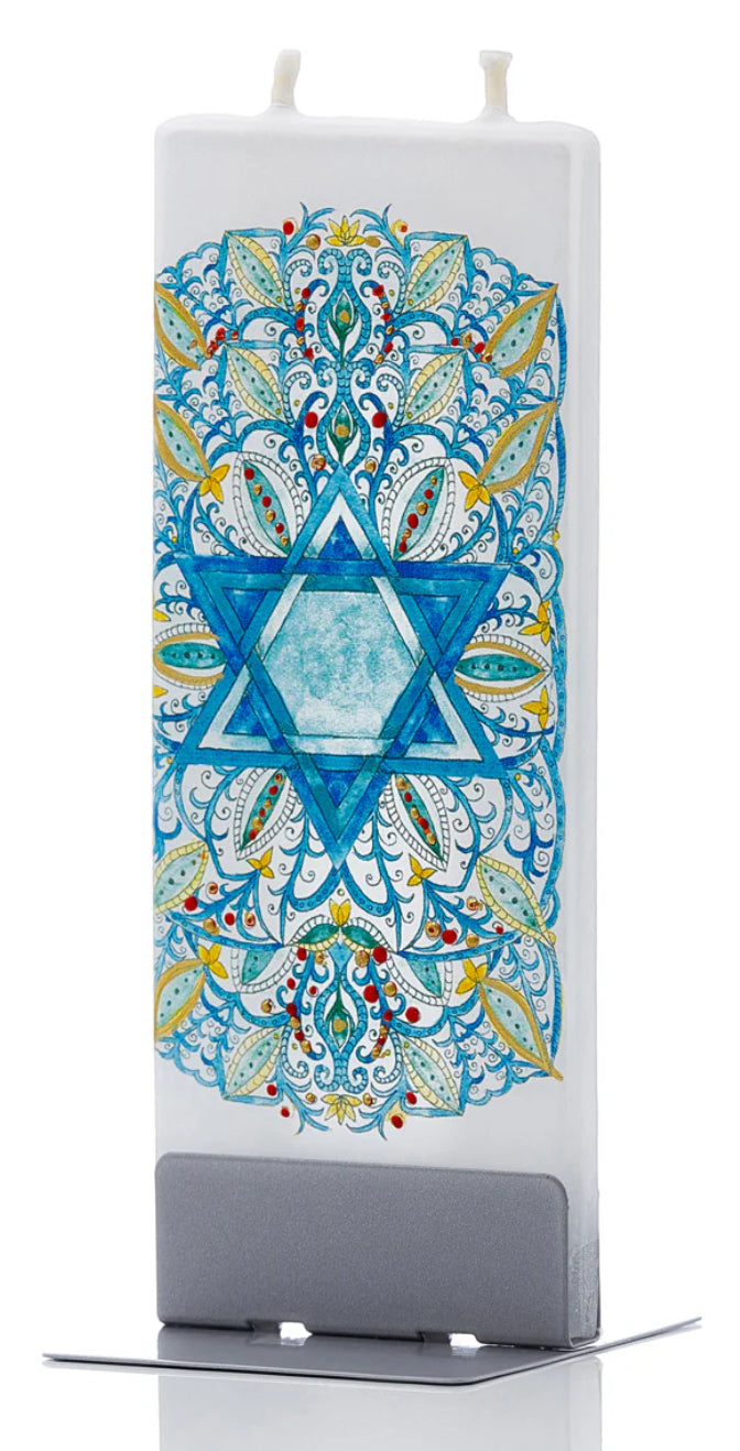 Flatyz Star of David Candle