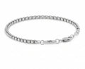 Steel & Barnett Adjustable Box Link Chain Bracelet In Stainless Steel