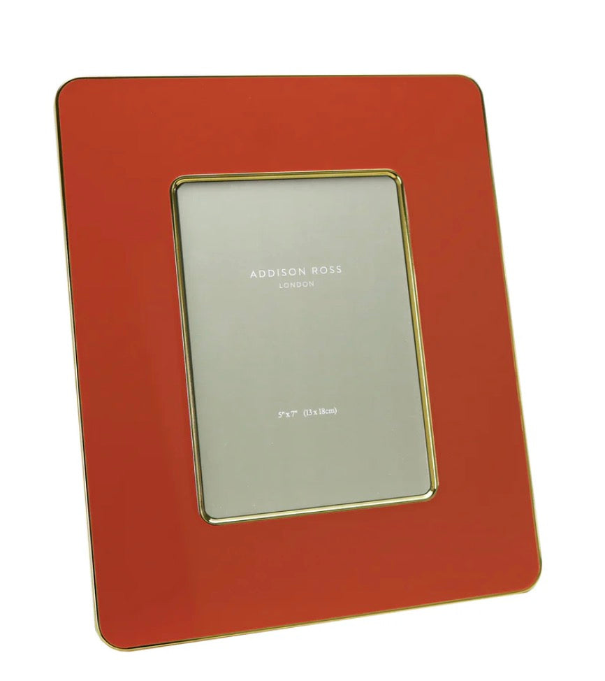 Addison Ross Orange & Gold Enamel Studio Photo Frame 5*7