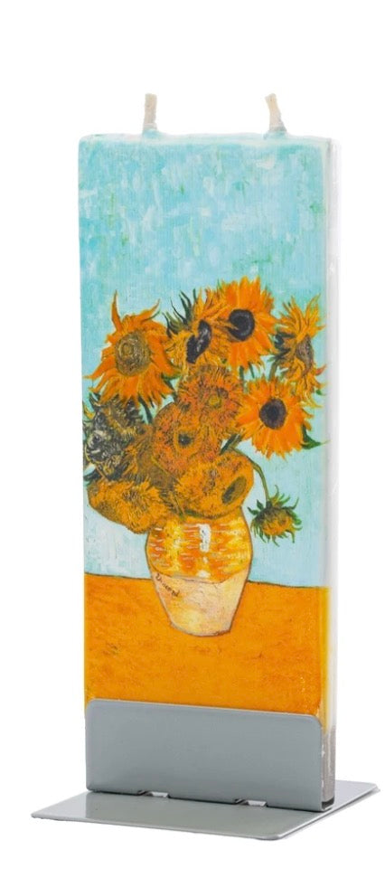 Flatyz Candle Vincent Van Gogh Sunflowers