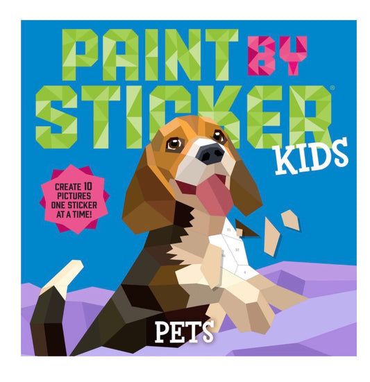 Paint By Sticker Kids Pets Book