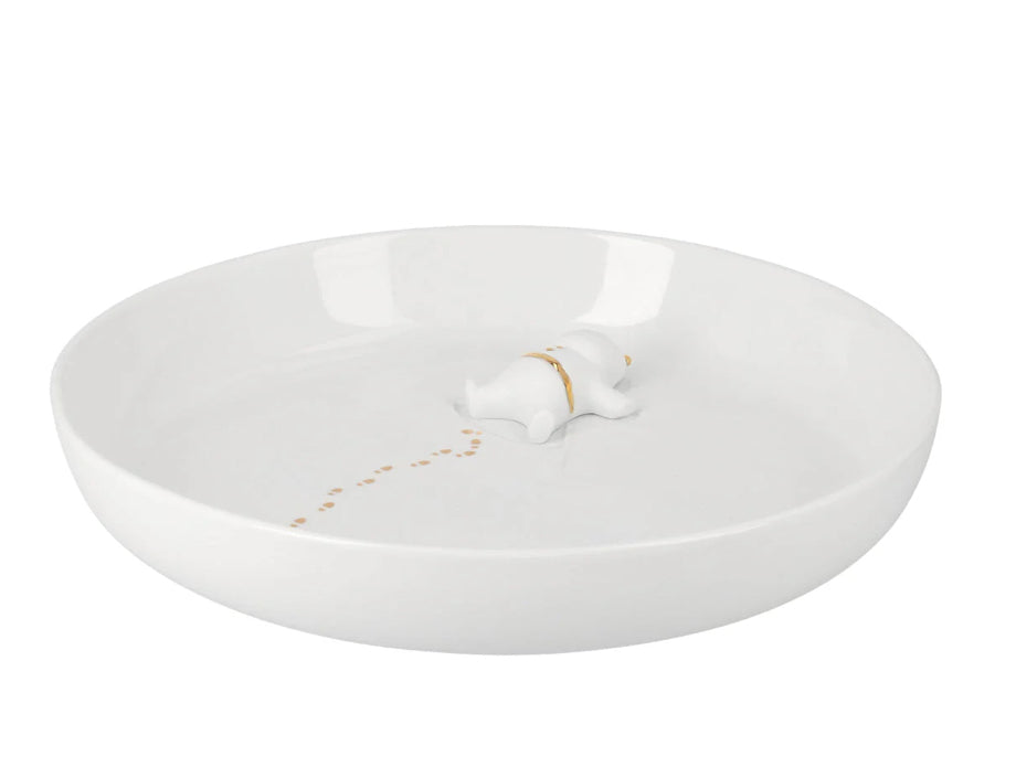 Bowl with Santa Snow Angel